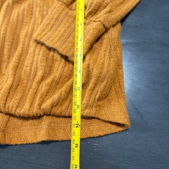 Anthropologie Maeve Rafela Surplice Wrap Front Sweater Orange V-Neck Size‎ XS - Picture 6 of 10